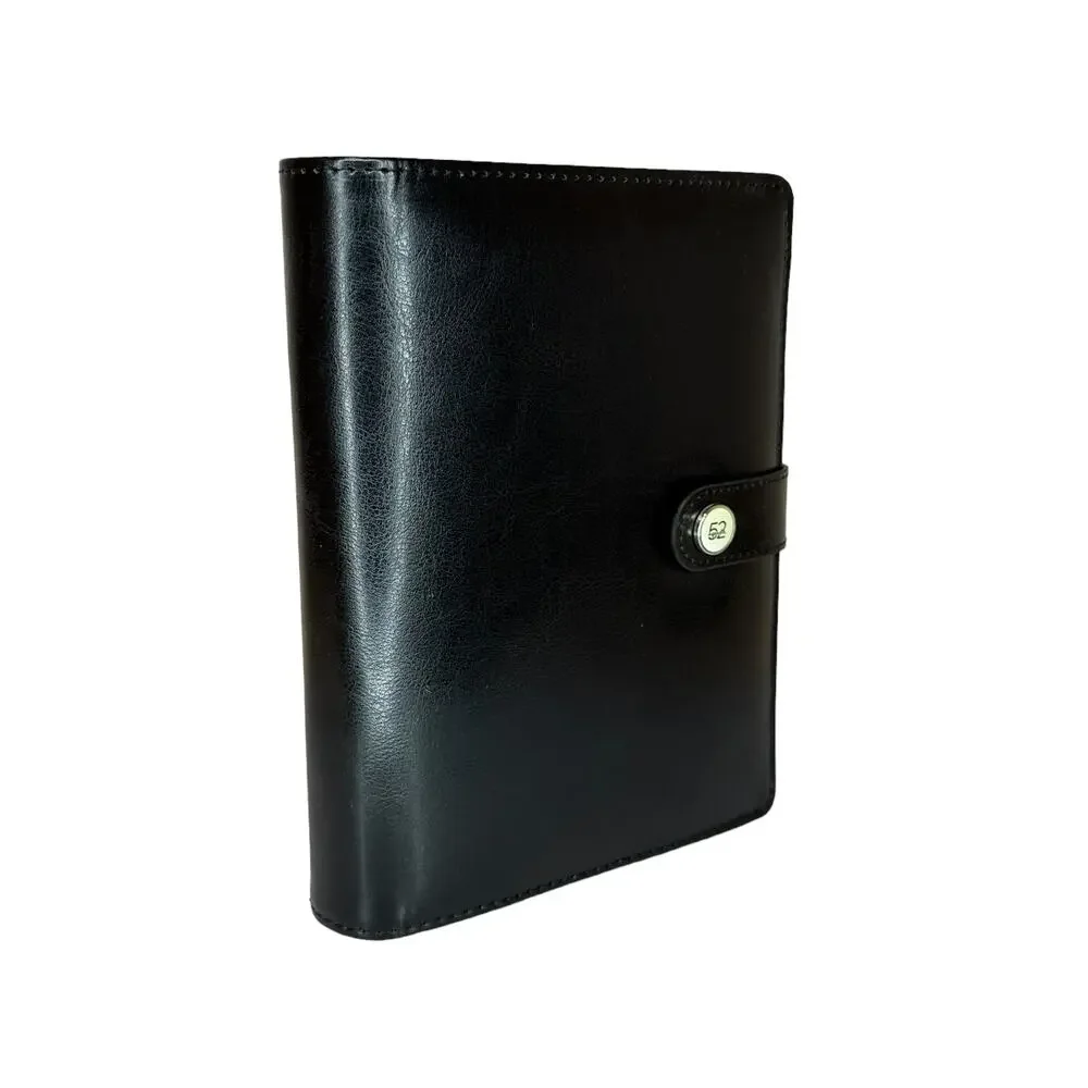 NEW Black 6-Ring Planner A6 Binder Only Organizer 7.75